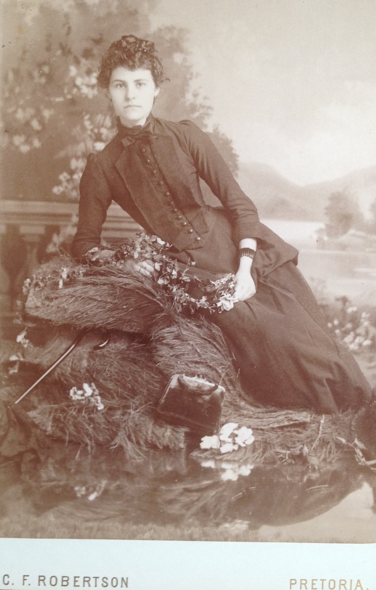 card photograph by CF Robertson of unknown lady Circa 1904 via